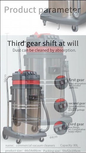 Powerful 80L 3000w Wet & Dry Industrial Vacuum Cleaner | Heavy Duty Cleaning Solution