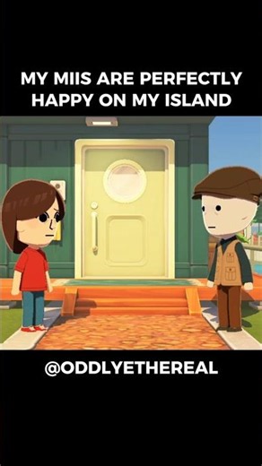 My Lighthouse Keeper Mii and Self-Aware Mii Are Happy 😊 #tomodachilife #tomodachilifelivingthedream