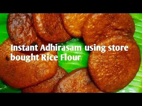 Instant Adhirasam Recipe with readymade rice flour | Ariselu with dry rice flour