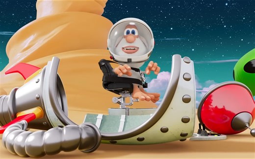 Booba布巴无声动画13合辑 远程控制、救援者 、火箭、圣诞老人石窟、科学博物馆