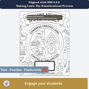 The Legislative Process and Citizen Participation Puzzle Pack - HSS 8.3.6