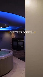 244K views · 975 reactions | Experience pure indulgence in our OPTIMUM suite. 220-gallon private hot tub, fireplace, king bed, vibe lights, spa shower for two, Tantra chair, and more. Unforgettable moments await. www.verycoolrooms.com Optimum Suite, AMBIANCE146-366 | Ambiance Suites | Facebook