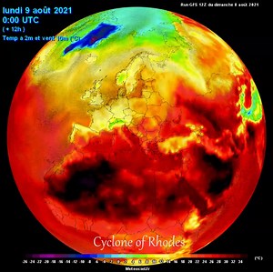 NEW EXTREME HOT BREATH MOVING TO EUROPE Temperature outlook 2 m. from surface from August 8 to 18, 2021 Attention for Extreme Heat next days for Portugal, Spain, Italy, Balkan Peninsula and again Greece! Temperature is very possible up to 45-46°C degrees in Spain 43-44°C to Italy and Portugal 42-43°C to Balkans And 41-42°C το Greece | Cyclone Of Rhodes