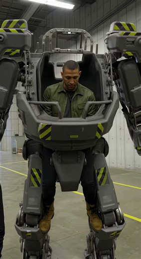 Inside a Human-Piloted Mech Suit #transformers #robot