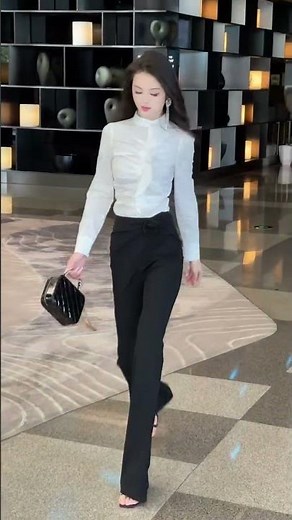 Jab simplicity ban jaye style 😍 classy white outfit with powerful confident vibe