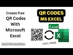 Create Your own Free QR codes with Microsoft Excel