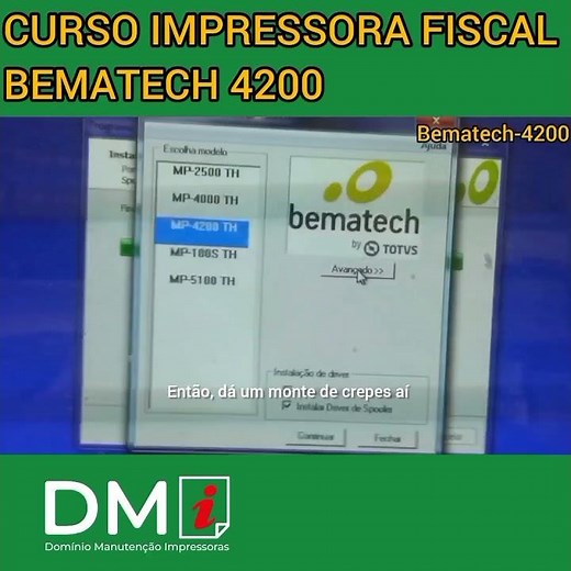 Destravar sua impressora fiscal Bematech