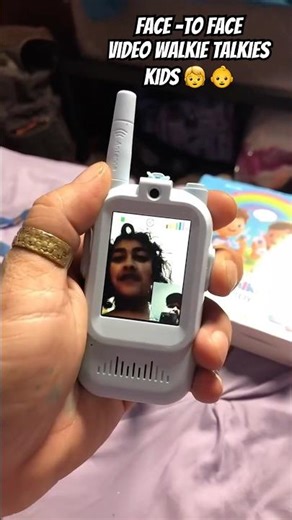 Face-to-Face Video Walkie Talkies for Kids – 2 Pack Rechargeable Video Intercom Toys with LCD Screen