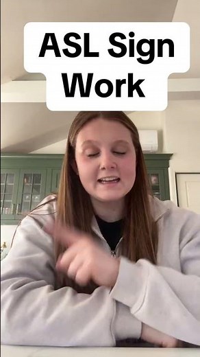 Learn How To Sign "Work" in ASL for Beginners | American Sign Language #shorts