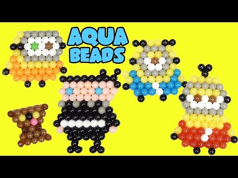 Minions The Rise of Gru DIY Aquabeads Craft Activity kit! Bob, Kevin, Stuart, Otto Characters
