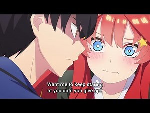 Uesugi and Itsuki Staring Contest! | Itsuki Pouted | Gotoubun no Hanayome Season 2