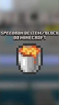 Eu fiz uma Speedrun de Balde de lava no minecraft! #eaglercraft