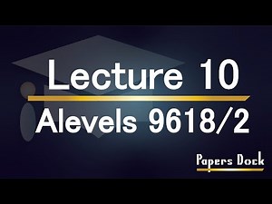Alevel Computer Science 9618 Paper 2 (2D Array) LECTURE 10