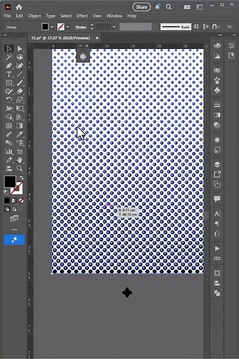 How to Create Halftone Vector Patterns with Perfect Circle - Illustrator Tutorial