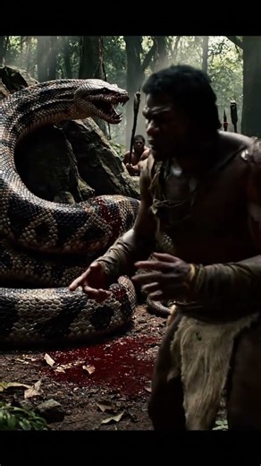 Big Snake Hunting in Deep Forest - 1 Million Years Ago
