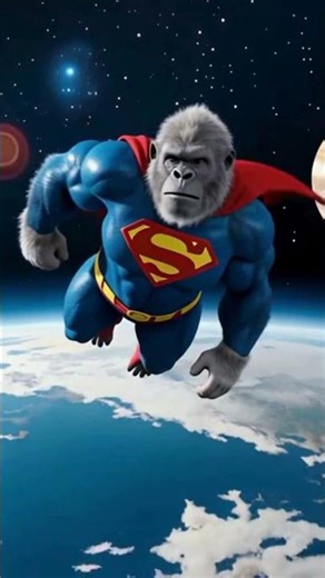 SUPERMAN IN THE MONKEYVERSE #ai #shorts