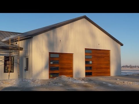 Walkthrough of the barndo we just completed with steel board and batten on the exterior