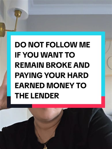 Don't follow me if you want to remain broke and in debt and miserable about money. 'The borrower is slave to the lender' I will deinfluence you! #wealth #debt #debtfree #invest @Dave Ramsey