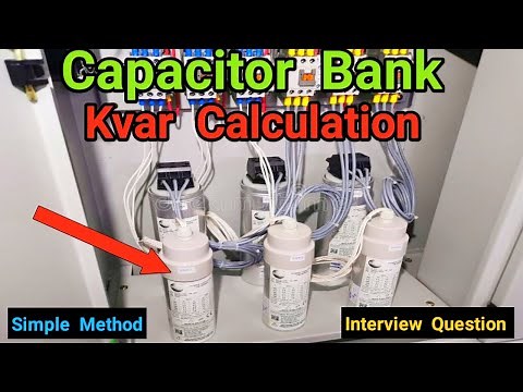 How to calculate capacitor bank size through easy method / Calculate kvar / Electrical platform