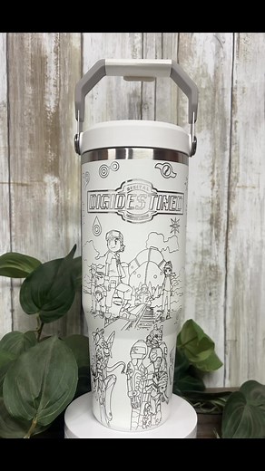Chosen by fate. Powered by nostalgia ⚡🐾 A Digimon tumbler made for the DigiDestined at heart. Huge shoutout to @latoya_shuntel for trusting me with this Digimon Throw Back 💛💙 #Digimon #DigiDestined #AnimeTok #NostalgiaTok #CustomTumbler