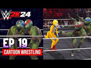 Ninja Turtles Back in Action! Cartoon Wrestling on WWE2K24