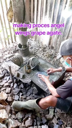 Crafting Beautiful Angel Wings from Grape Agate