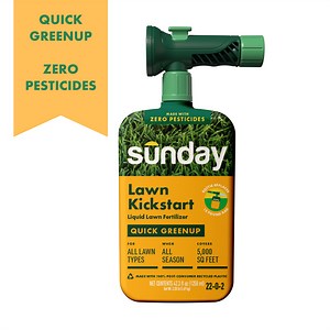 Sunday Lawn Kickstart Ready-to-spray Lawn Fertilizer 42.3 oz, (22-0-2), 5000 sq. ft.