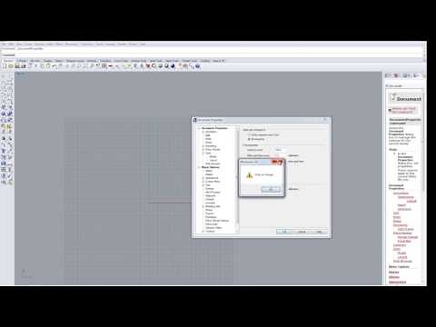 Rhino 3D Tutorial - Basic grid and units settings in Rhino 3D