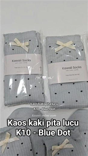 kaos kaki pita lucu sebetis bahan adem dan lembut nyaman dipakai 🤍🥰