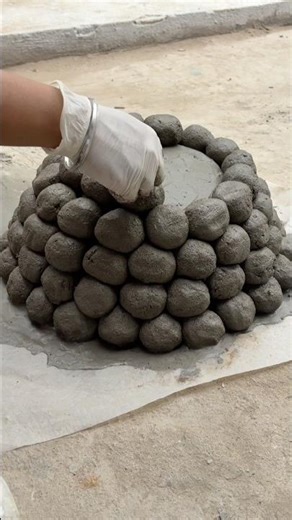 3d Handmade Flower Vase using Cement #shorts #cementcraft #crafts #viral #vase