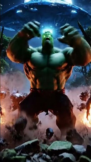 Sleeping Hulk vs Alien Attack | Hulk Wakes Up in Rage | Full HD Cinematic Battle#MonsterFight#Super