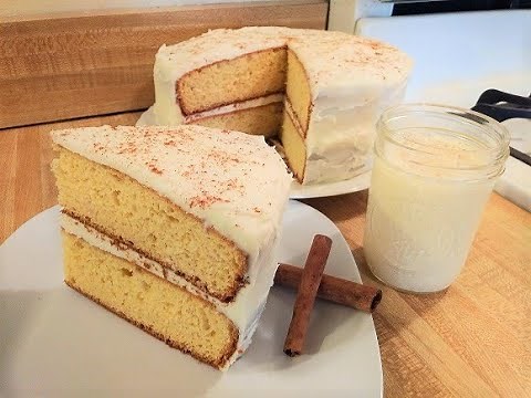Eggnog Cake with Cake Mix 👨‍🍳🍰🥛🎄