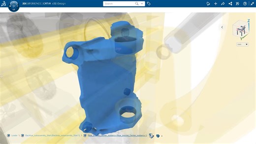 catia借助强大的基于Web的3D设计和协作应用程序，降低设计成本，缩短上市时间，并提高质量