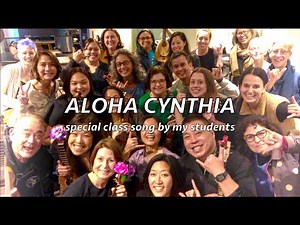 Aloha Cynthia (Hanalei Moon) // Farewell song from my Ukulele Class