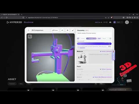 Hyper 3D Rodin - 3D Generative AI of the A1 Mini Bambu 3D Printer