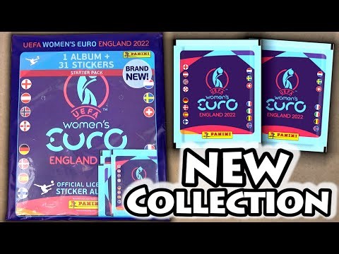 NEW Women's Euro 2022 Panini Sticker Collection | All New Starter Pack Opening | Album Showcase