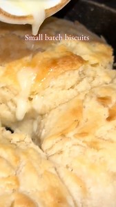 You don’t always need a whole big pan of biscuits Small batch buttermilk biscuits 1 cup self-rising flour 1/2 cup buttermilk 1/2 stick of salted butter (i froze it then grated it in) Baked at 400 until the top was browned | zoie.yve
