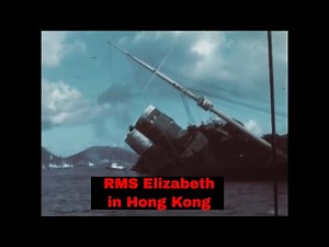 RMS QUEEN ELIZABETH BURNED OUT WRECK IN HONG KONG 1970 HOME MOVIE 56034
