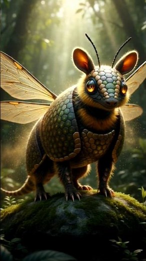 armadillo or bee hybrid video ll #hybrid #shorts #jungal #ai