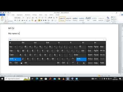 How to use the Computer Keyboard