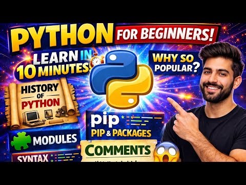 Python Full Course for Beginners 🔥 | History, Modules, PIP Explained in Hindi