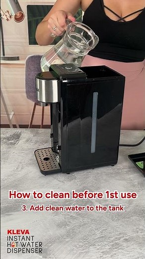 How to Clean the Water Tank Before First Use | Kleva Instant Hot Water Dispenser