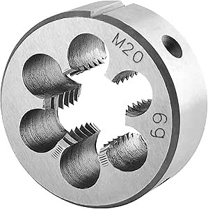 Burkit Metric M20 Round Threading Die, M20 x 2.5 Machine Thread Die Right Hand