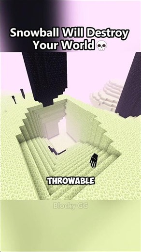 Snowball Infinite Destruction!💀#minecraft