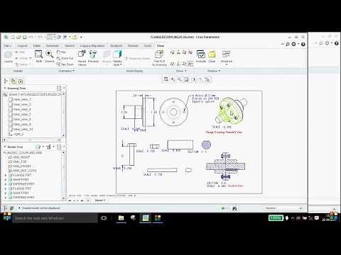 bill of materials(BOM) creation(drawing) & adding material to a part IN CREO PARAMETRIC