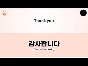 100 Basic Korean Phrases for Beginners 🇰🇷