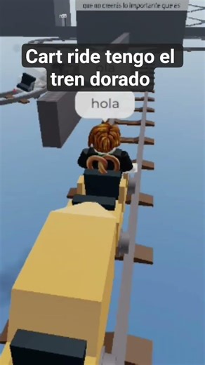 tren dorado en cart ride #roblox #automobile