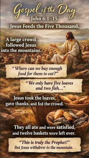 Jesus Feeds 5,000 🙏 | Powerful Gospel Message (John 6:1–15)