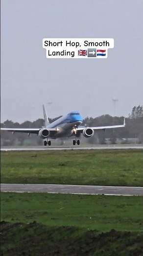 KLM Embraer E190 Stunning Morning Arrival From Newcastle To Amsterdam ✈️