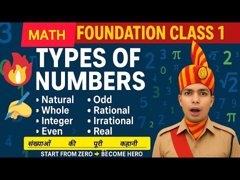 ✅Math Foundation Class 1️⃣ | | Real Numbers, Prime, Even-Odd, Natural Numbers Explain
